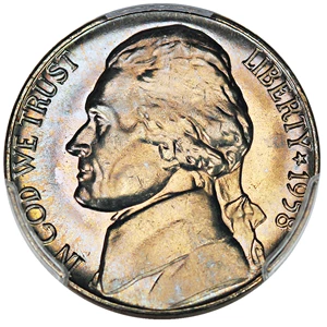 image for: 1958-D 5c PCGS MS67 FS