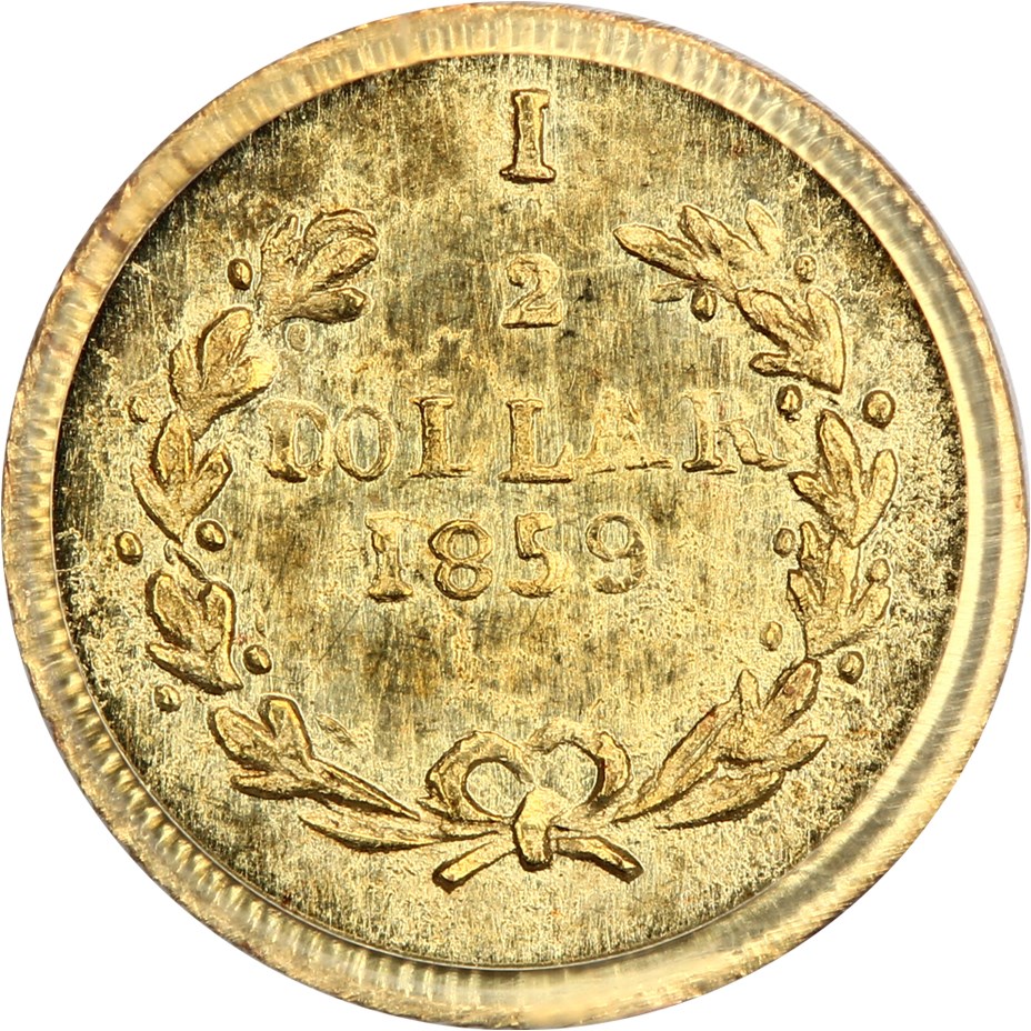 image for: 1859 Cal. Gold 50c PCGS MS65 (BG-1002)