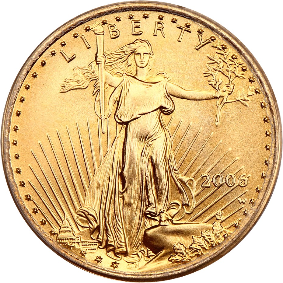 image for: 2006-W Gold Eagle $10 PCGS MS69 (Burnished)