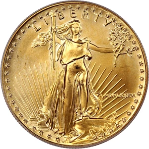 image for: 1986 Gold Eagle $50 PCGS MS69