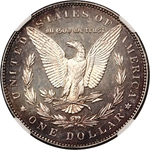 image for: 1893 $1 NGC MS62 PL