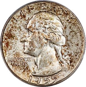 image for: 1955-D 25c PCGS MS66
