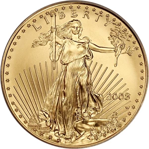 image for: 2008-W Gold Eagle $25 PCGS MS70 (Burnished)
