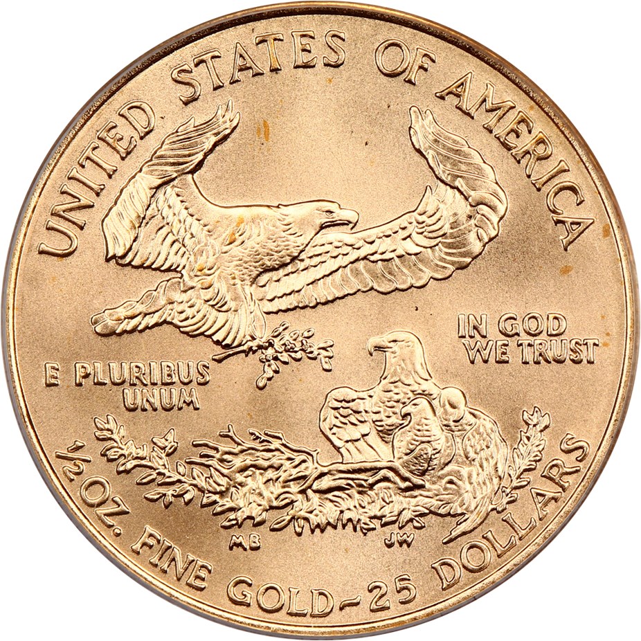 image for: 2002 Gold Eagle $25 PCGS MS69