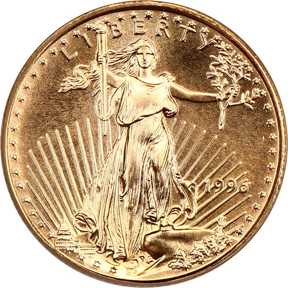 image for: 1996 Gold Eagle $5 PCGS MS69