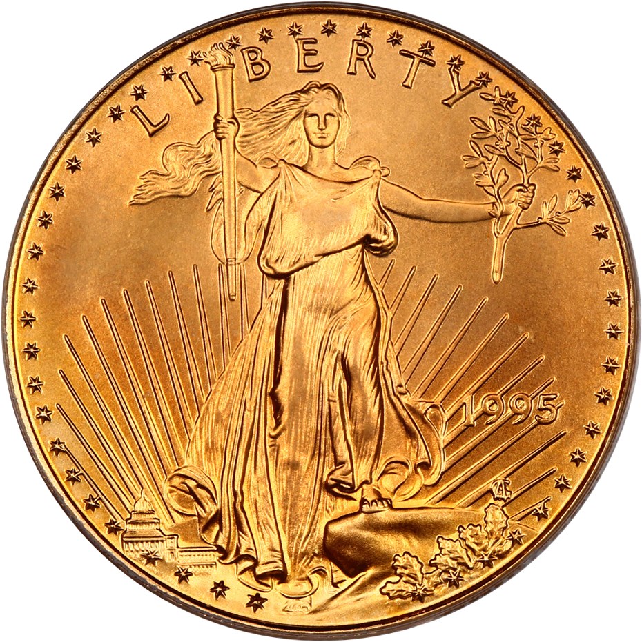 image for: 1995 Gold Eagle $25 PCGS MS68