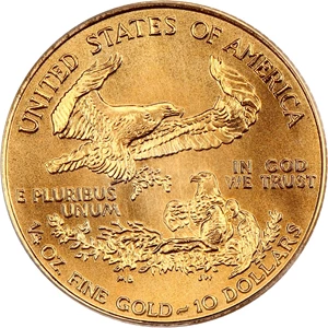 image for: 1998 Gold Eagle $10 PCGS MS69