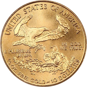 image for: 1999 Gold Eagle $10 PCGS MS69