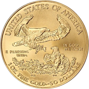 image for: 2008-W Gold Eagle $50 PCGS MS69 (Burnished)