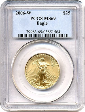 image for: 2006-W $25 Gold Eagle PCGS MS69