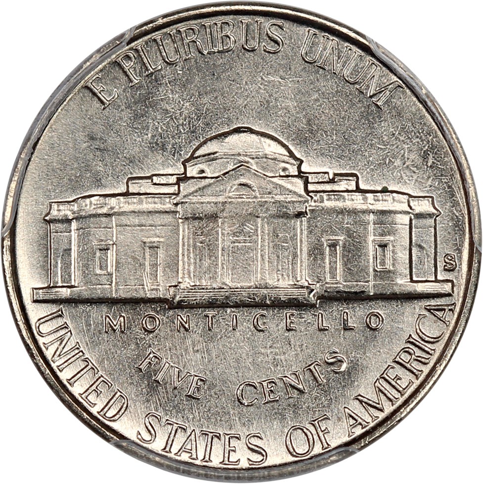 image for: 1947-S 5c PCGS MS66