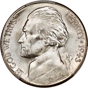image for: 1943-S 5c PCGS MS66+ FS