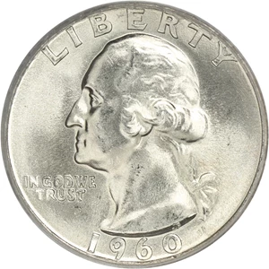 image for: 1960 25c PCGS MS66