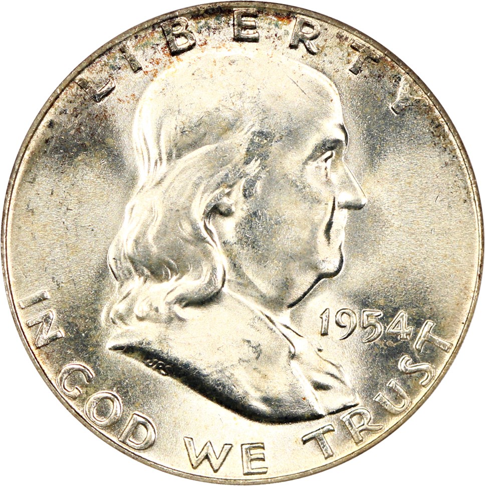 image for: 1954 50c PCGS MS65 FBL (OGH)
