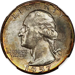 image for: 1957-D 25c NGC/CAC MS67+