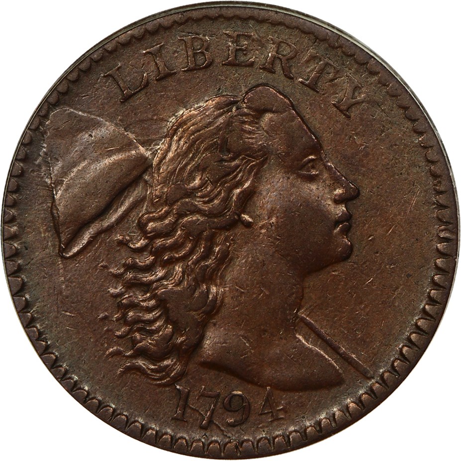 image for: 1794 1c PCGS AU50 (Head of 1794)