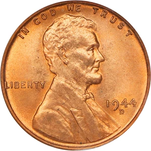 image for: 1944-D 1c NGC MS67 RD