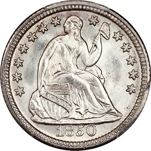 image for: 1850 H10c PCGS MS65