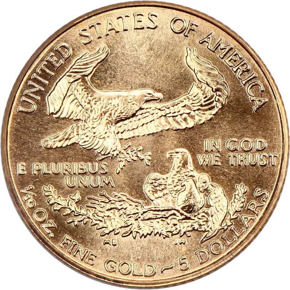 image for: 1996 Gold Eagle $5 PCGS MS69