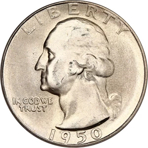 image for: 1950-S/D 25c PCGS/CAC MS65 (OGH)