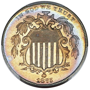 image for: 1875 5c PCGS Proof 63