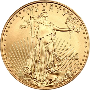 image for: 2008-W Gold Eagle $10 PCGS MS69