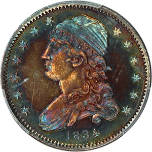 image for: 1834 25c PCGS Proof 64+