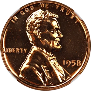 image for: 1958 1c NGC Proof 67 RD
