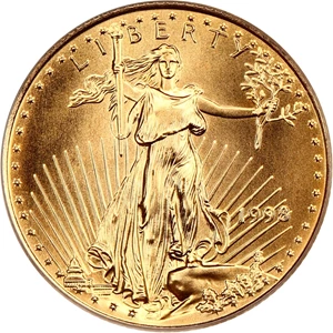 image for: 1998 Gold Eagle $10 PCGS MS69