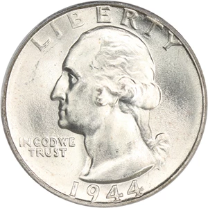 image for: 1944-S 25c PCGS MS66