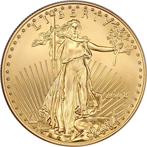 image for: 2008-W Gold Eagle $50 PCGS MS69 (Burnished)