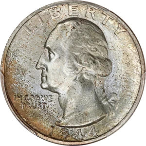 image for: 1944-S 25c PCGS MS66
