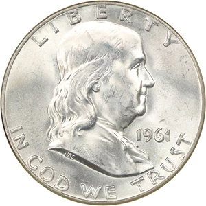 image for: 1961-D 50c NGC MS64