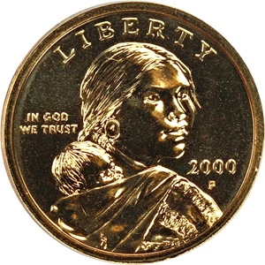 image for: 2000-P $1 PCGS MS68 (Goodacre Presentation)