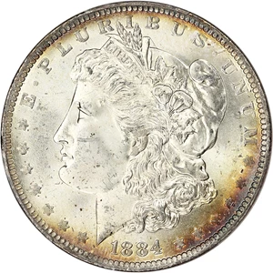 image for: 1884-O $1 PCGS MS64+