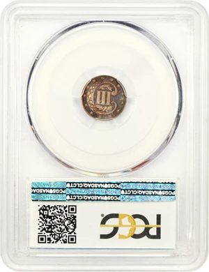 image for: 1863/2 3cS PCGS/CAC Proof 66 CAM