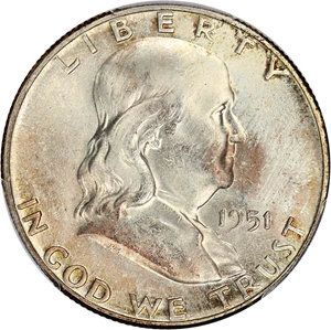 image for: 1951 50c PCGS MS65
