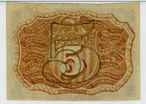 image for: FR. 1232 Fractional Currency Head of George Washington In Bronze Oval Frame 5c PMG Choice Extremely Fine 40