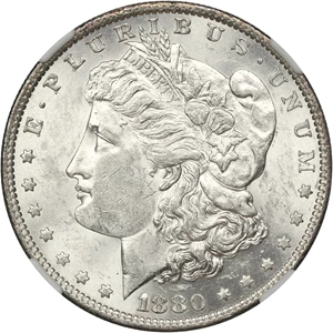 image for: 1880-O $1 NGC AU58