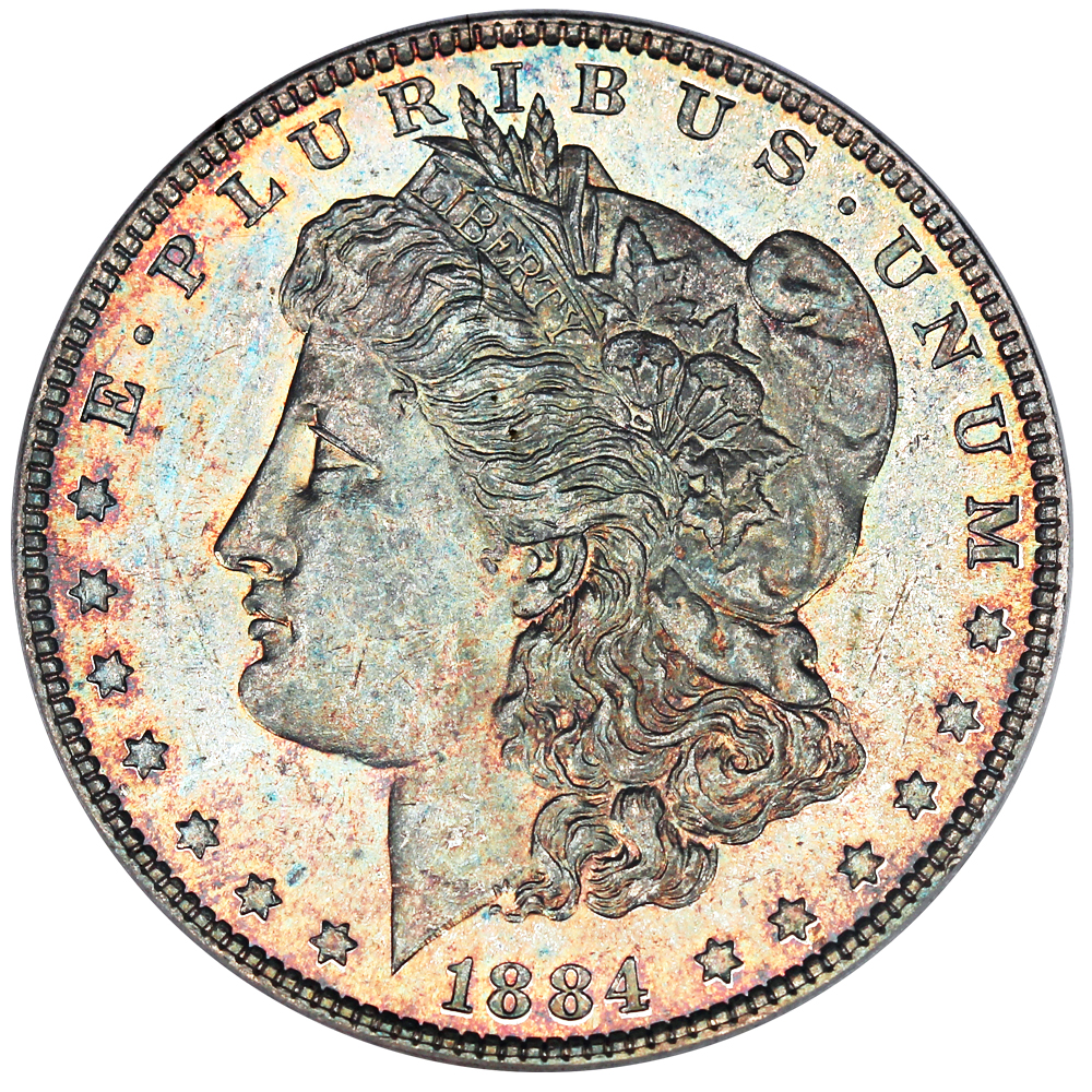 image for: 1884 $1 PCGS MS63 PL
