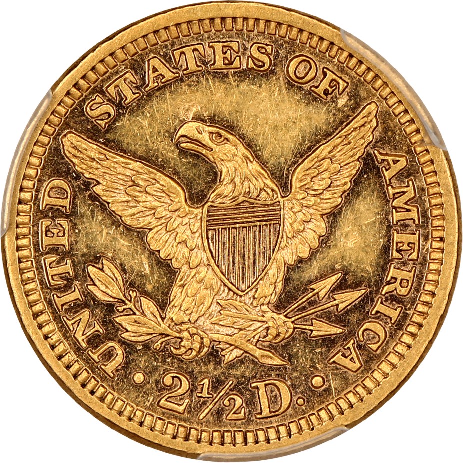 image for: 1884 $2 1/2 PCGS AU58