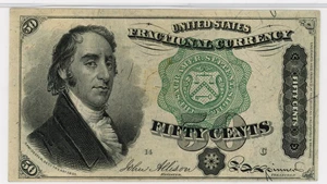 image for: FR. 1379 50c Fractional Currency PMG Choice Unc 63