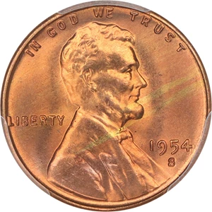image for: 1954-S 1c PCGS MS66 RD