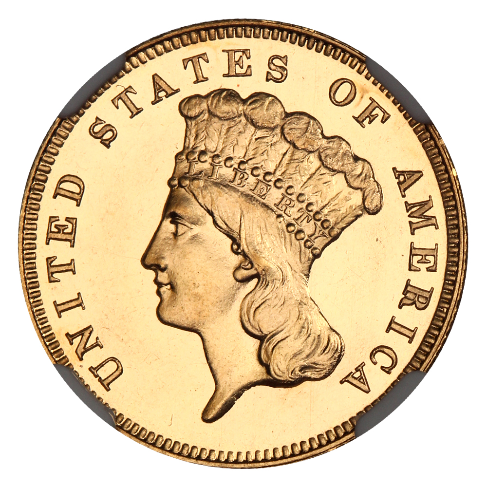 image for: 1885 $3 NGC Proof 65 CAM