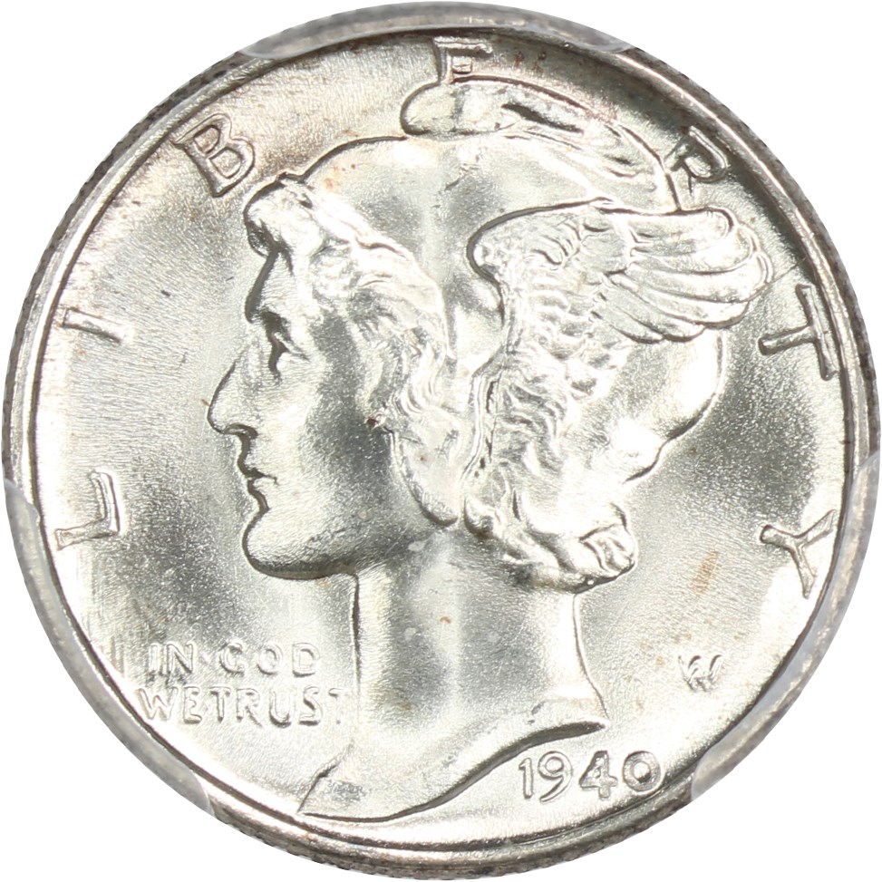 image for: 1940 10c PCGS MS66
