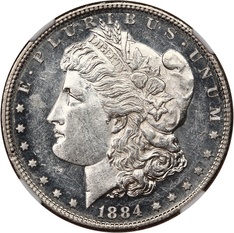 image for: 1884-S $1 NGC MS60 DMPL