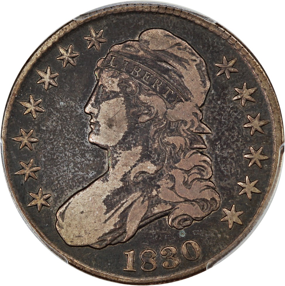 image for: 1830 50c PCGS F15 (Small 0)