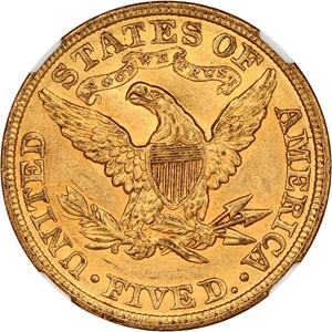 image for: 1906/6 $5 NGC MS62 (FS-301)