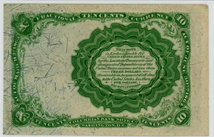 image for: FR. 1264 Head of William Meredith 10c Fractional Currency PMG Choice Unc 64 EPQ