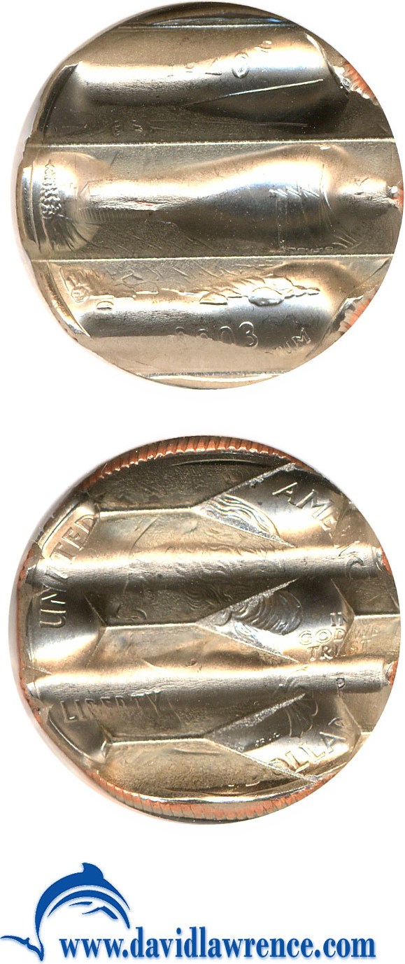 image for: 2003-P 25c Maine NGC - Waffle Cancelled 